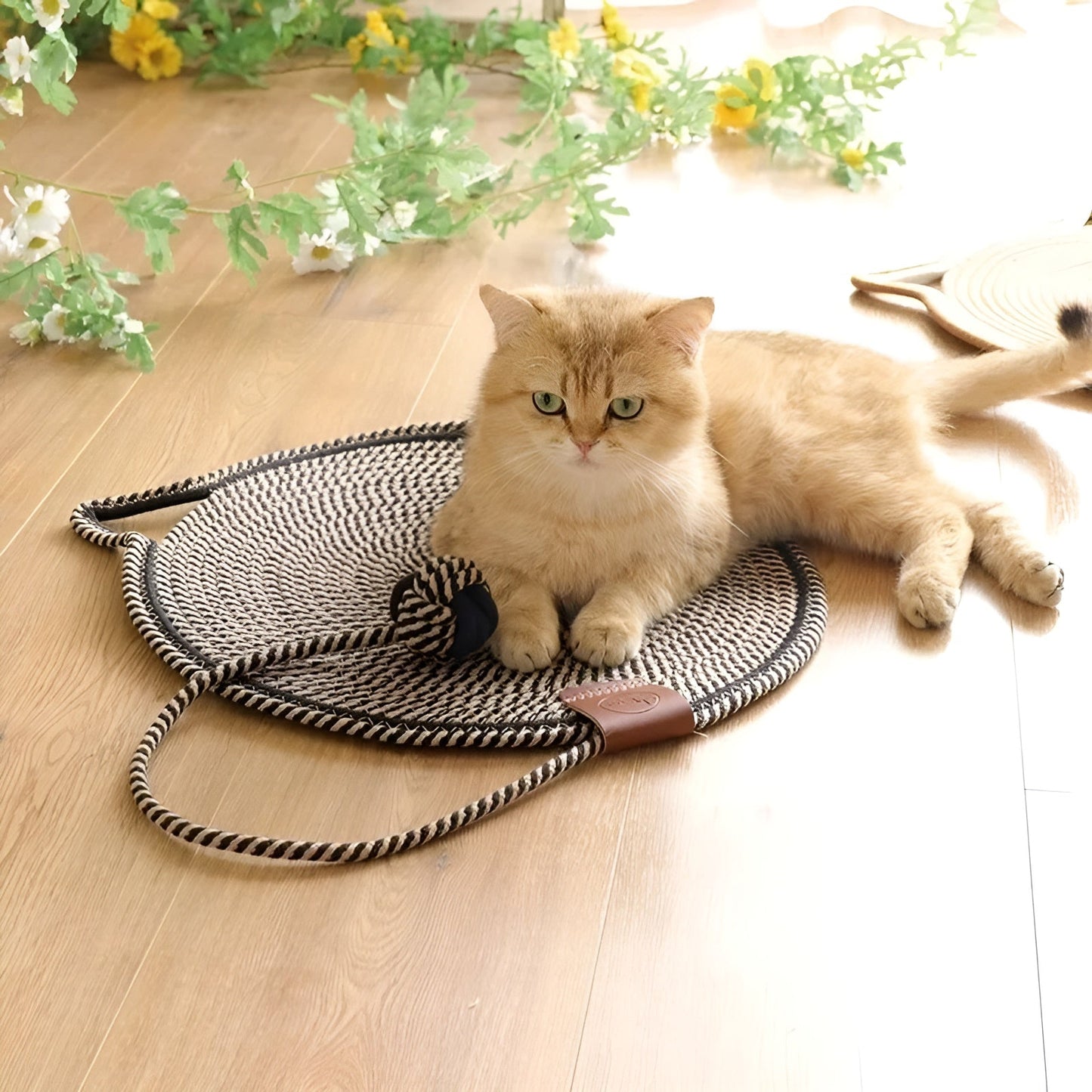 Durable Rope Cat Scratcher Mat with Claw Protection