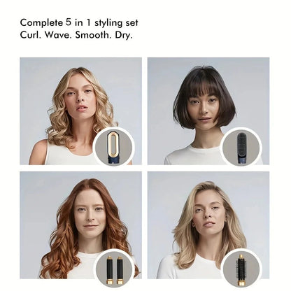 Pro Hair 5-in-1 Styling Tool | 1000W Ionic Hot Brush