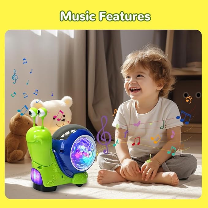 Colorful Singing Snail Night Light Toy