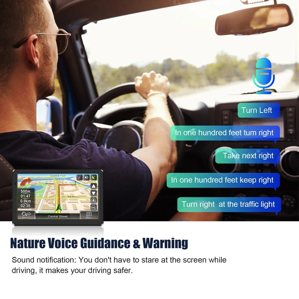 Easy Use 7 Inch GPS Navigator with Free Lifetime Maps
