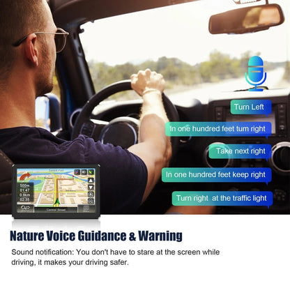Easy Use 7 Inch GPS Navigator with Free Lifetime Maps