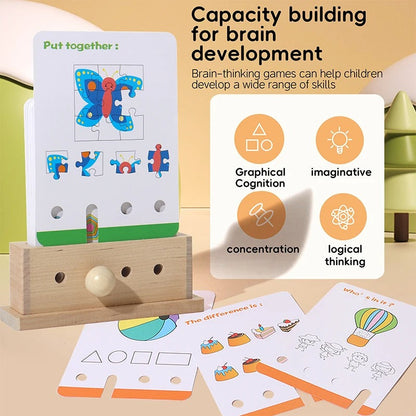 Fun Wooden Puzzle Toy for Kids Learning Development