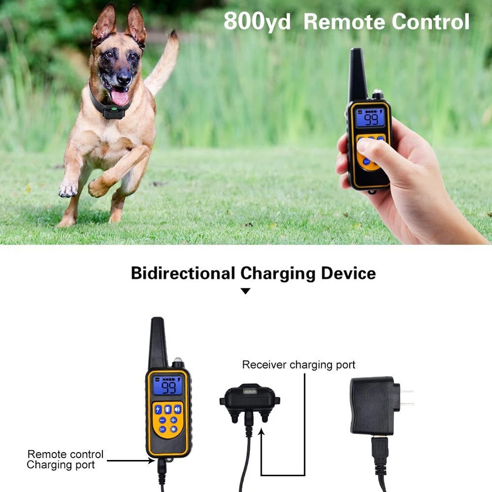 Waterproof Remote Dog Training Collar - Long Range Shock Collar