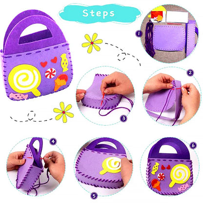 Easy DIY Felt Purse Sewing Kit