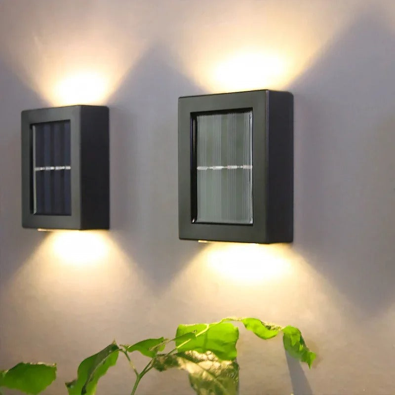 Outdoor Solar Powered Wall Lights - Wireless & Stylish