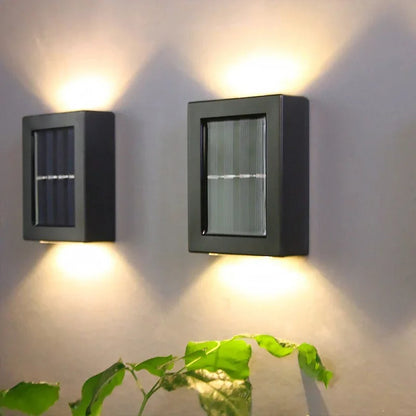 Outdoor Solar Powered Wall Lights - Wireless & Stylish