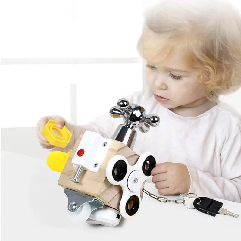 Wooden Educational Toy Block Cube - Fesara