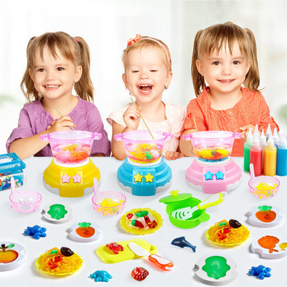 Fun Kitchen Playset - Build Your Own 3D Food Figures