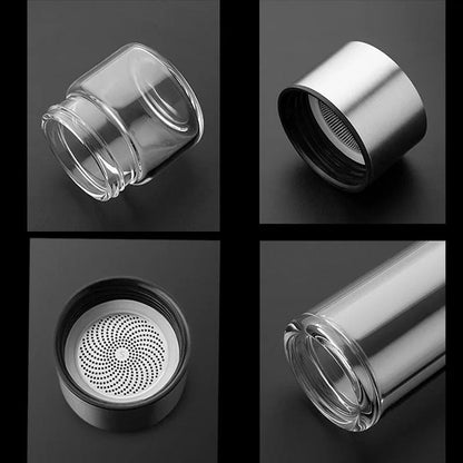 Clear Insulated Water Bottle with Infuser