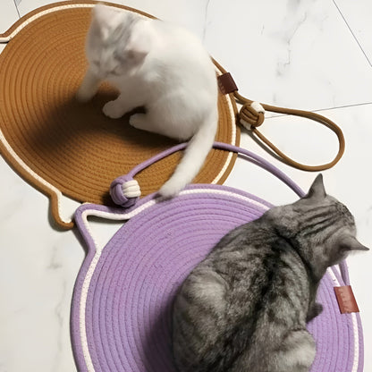 Durable Rope Cat Scratcher Mat with Claw Protection