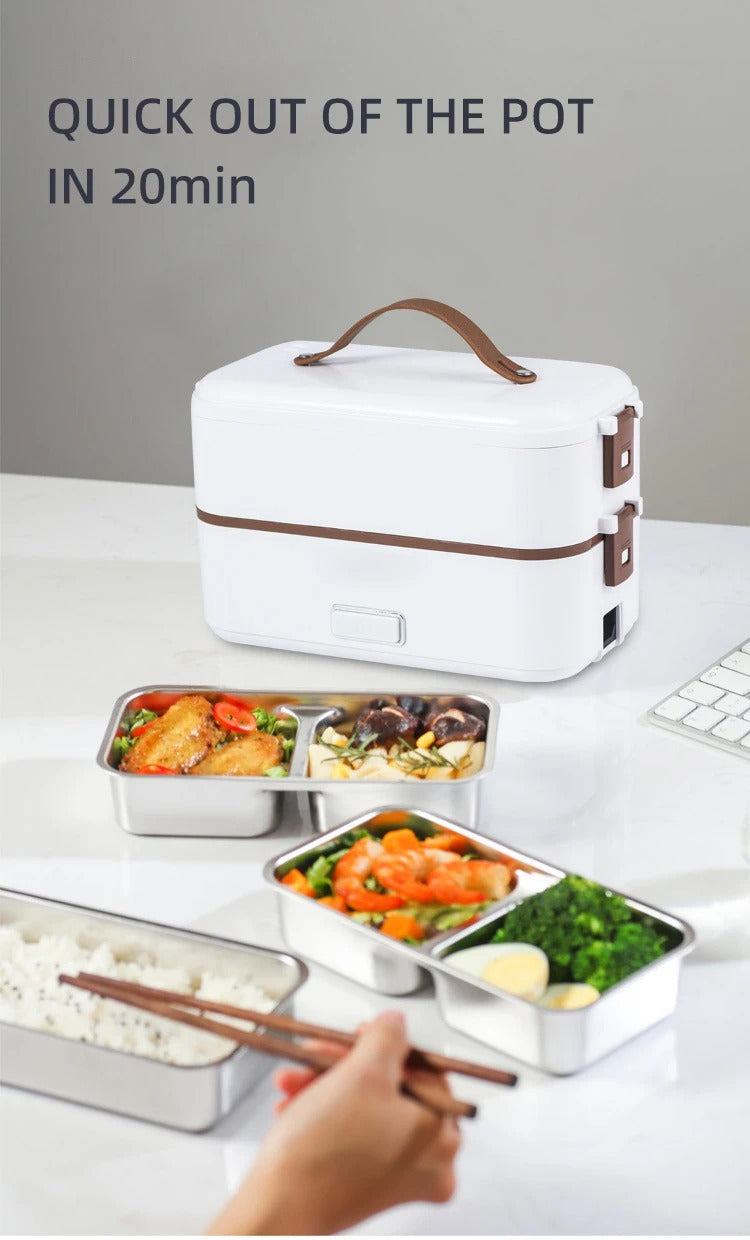 Insulated Electric Lunch Box - Compact Meal Heater