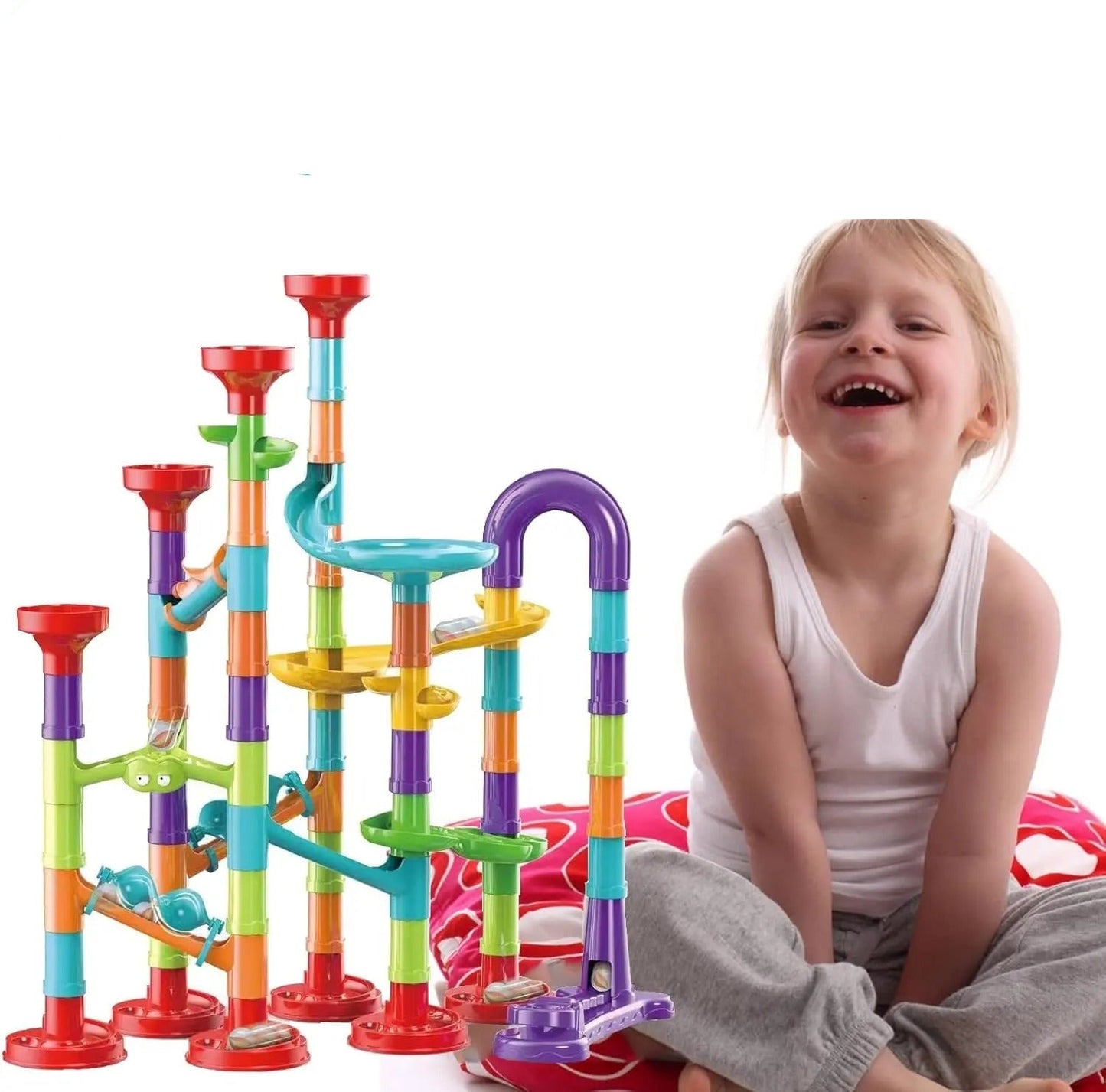 Colorful Marble Run Building Blocks - Fesara