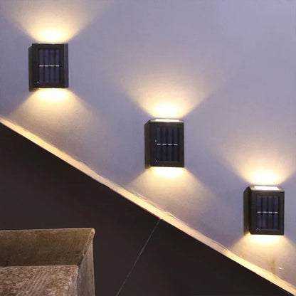 Outdoor Solar Powered Wall Lights - Wireless & Stylish