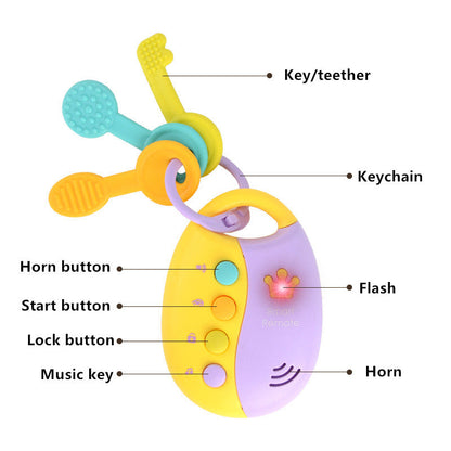 Fun Musical Car Key Chain Toy