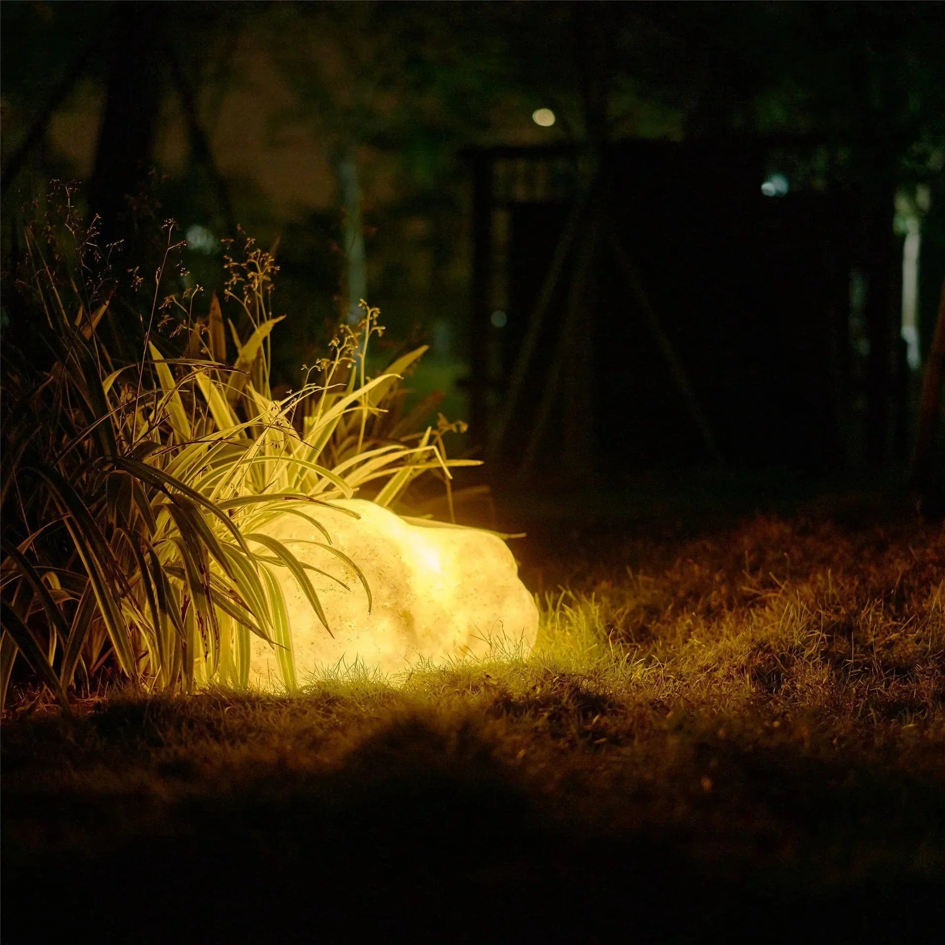 Vibrant Stone Solar Garden Lights - Durable Outdoor Landscape Lighting for Pathways and Gardens-6