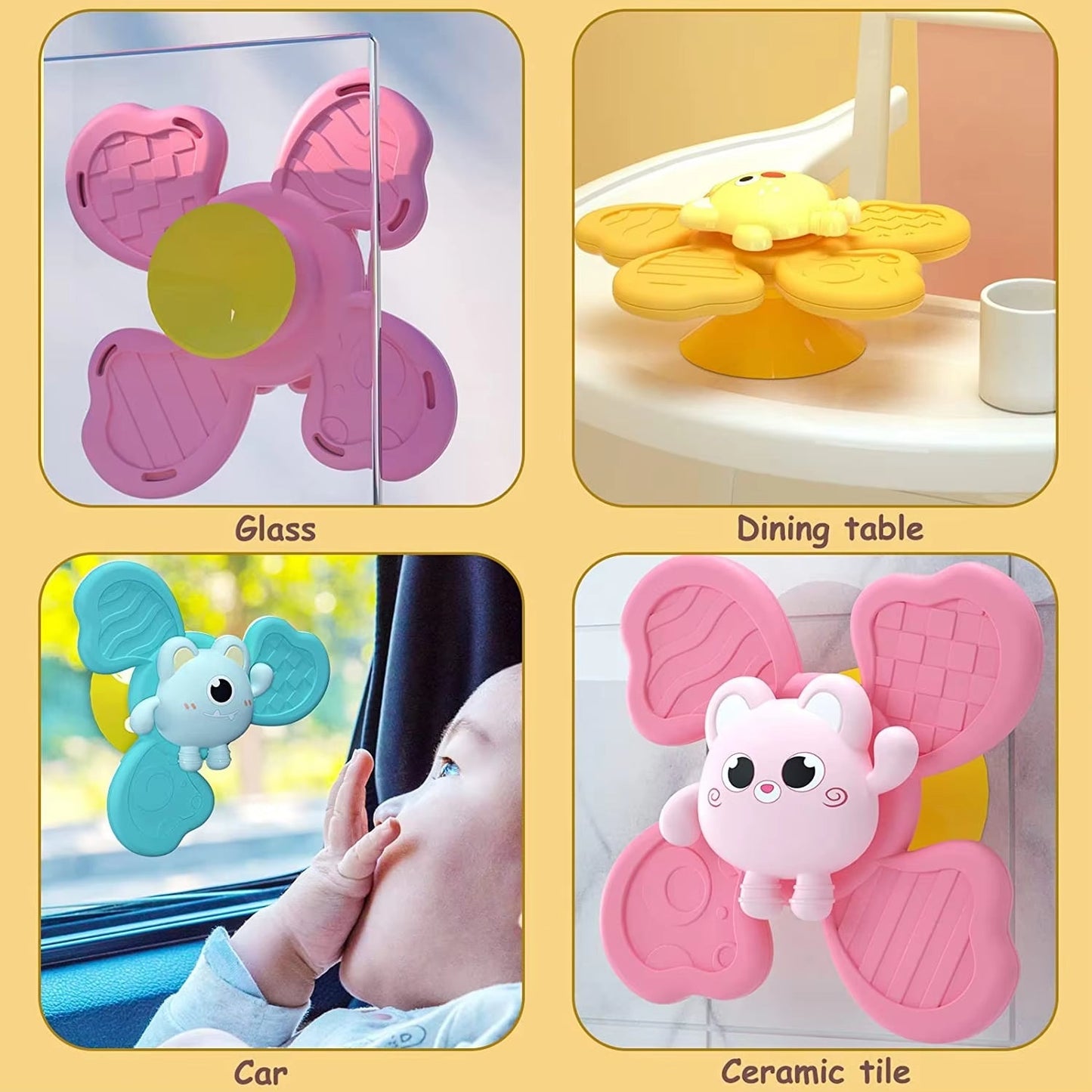 Fun Colorful Baby Bath Time Toy Set