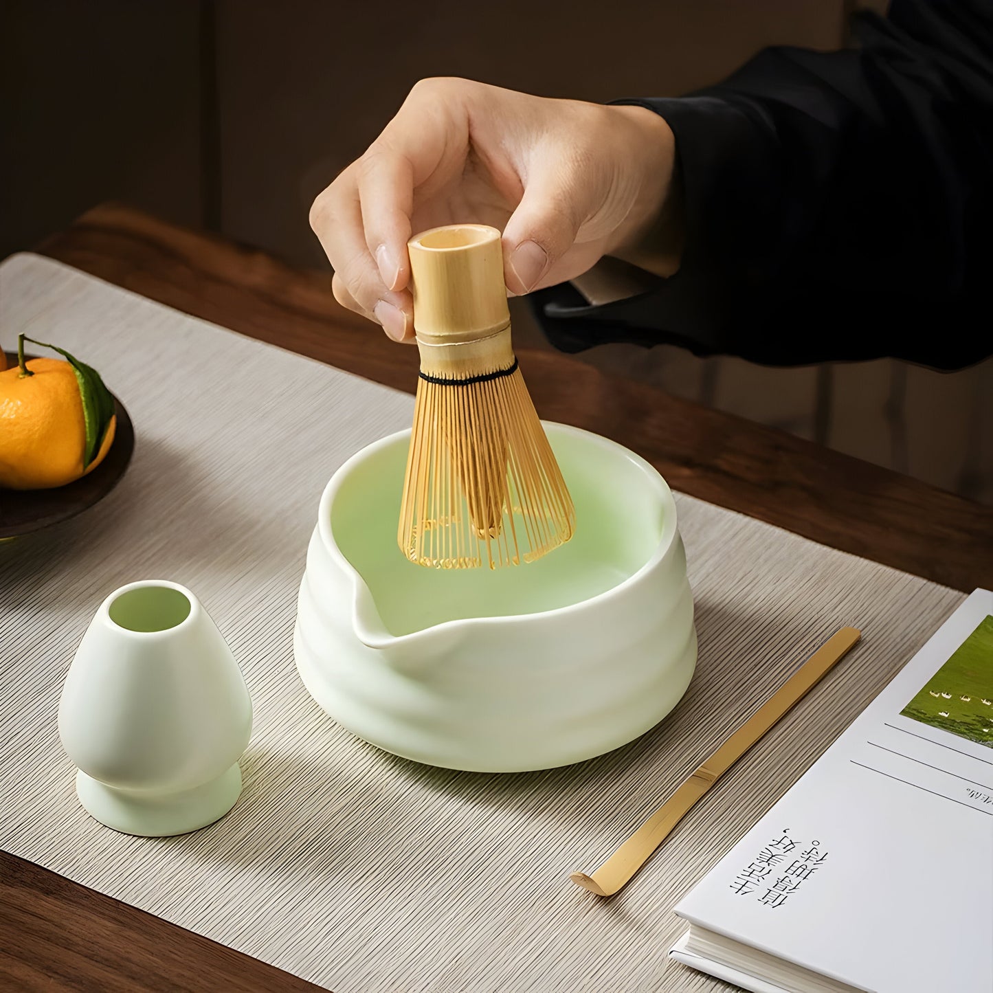 Green Tea Ceramic Cup Set