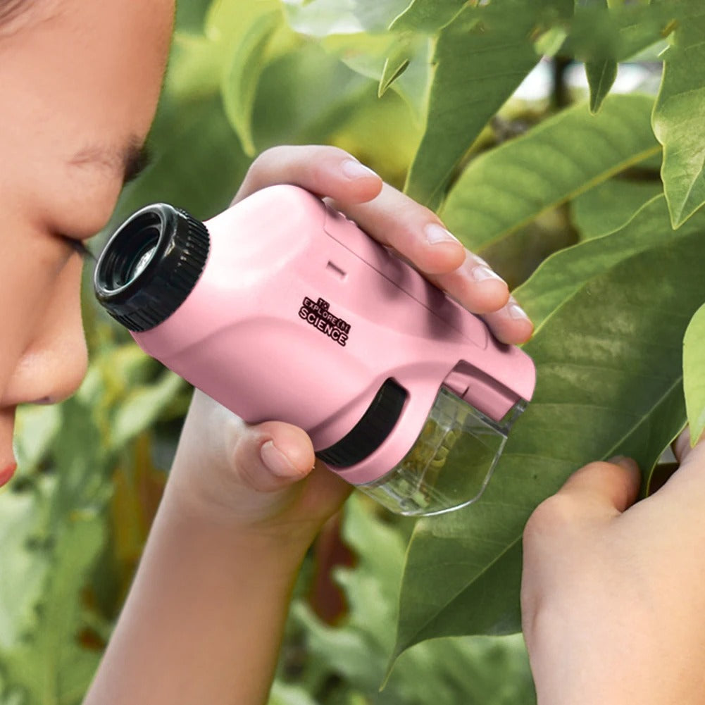 Compact Pocket Microscope for Kids and Beginners