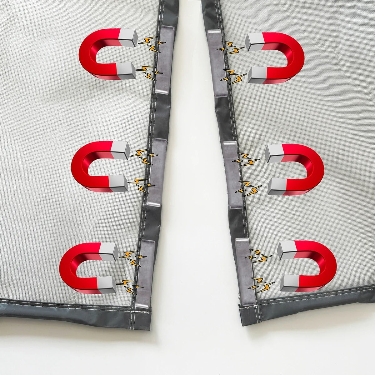 Magnetic Screen Door with Auto Close for Bug Control