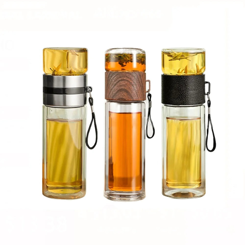 Clear Insulated Water Bottle with Infuser