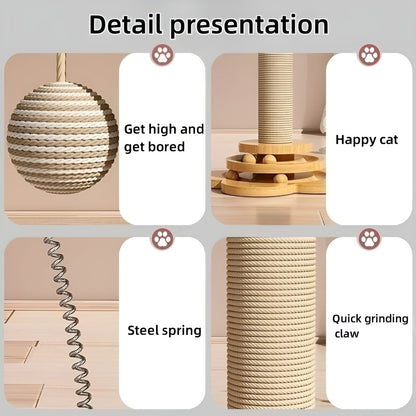 Fun Wooden Cat Toy for Active Play