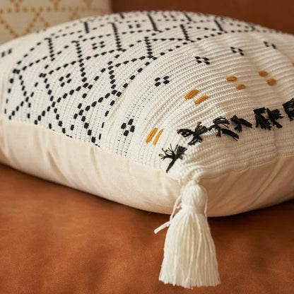 Elegant Velvet Pillowcase with Embroidered Pattern