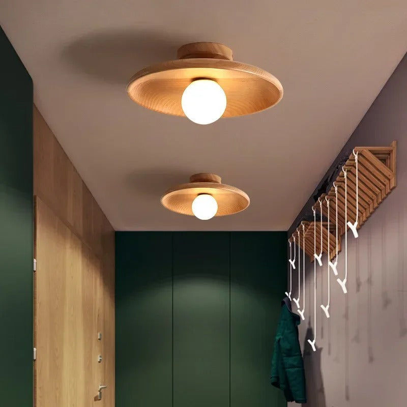 Rustic Wood Pendant Light