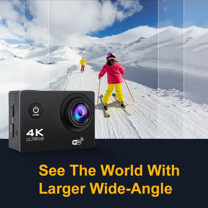 4K Action Camera Wifi Waterproof for Vlogging Sports