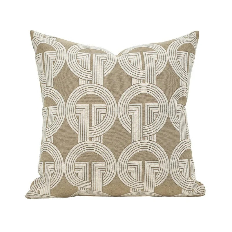 Soft Plush Reversible Geometric Cushion Cover