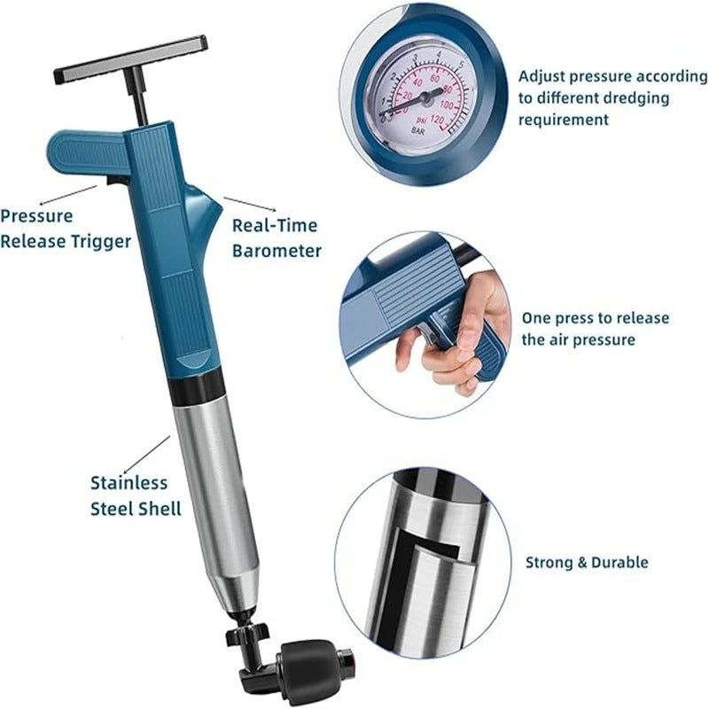 Easy Use Toilet Plunger and Drain Cleaner