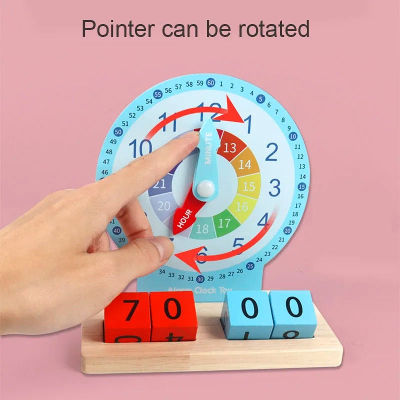 Kids Learning Clock Time Teaching Toy