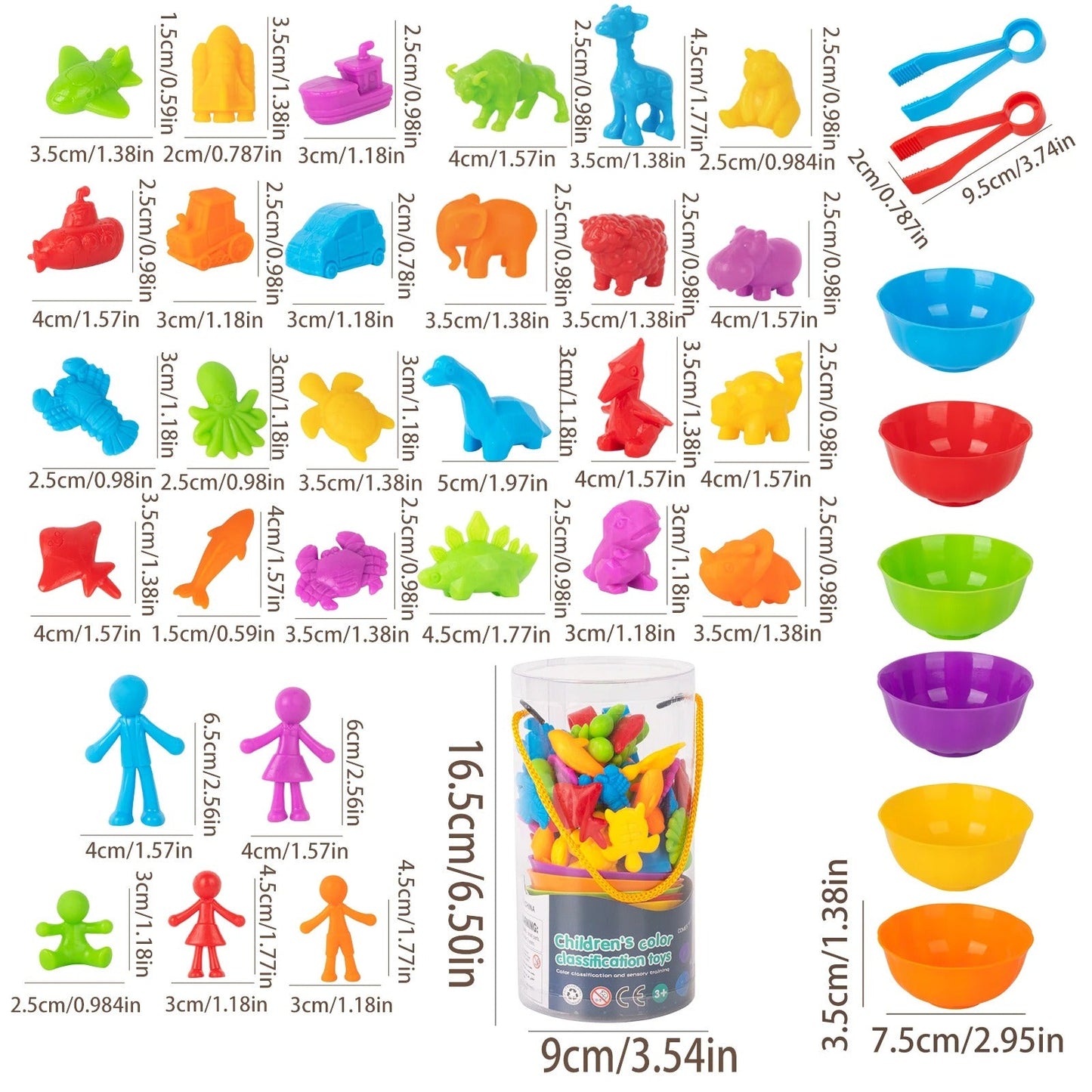 Fun Animal Sorting Montessori Toy Set