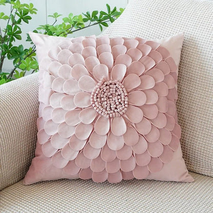 Soft Pink Bunny Throw Pillow Cover - Fesara