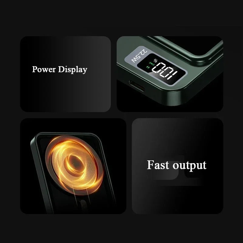 Quick Charge Wireless Portable Power Bank with Fast Charging