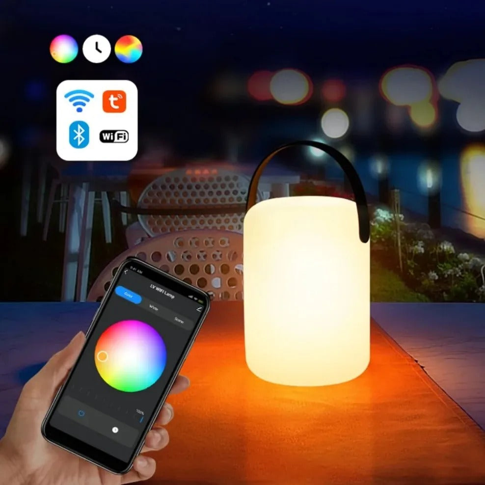 Wireless Outdoor Rechargeable Table Lamp with Remote