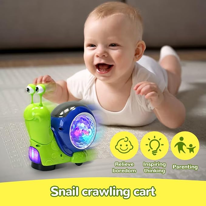 Colorful Singing Snail Night Light Toy