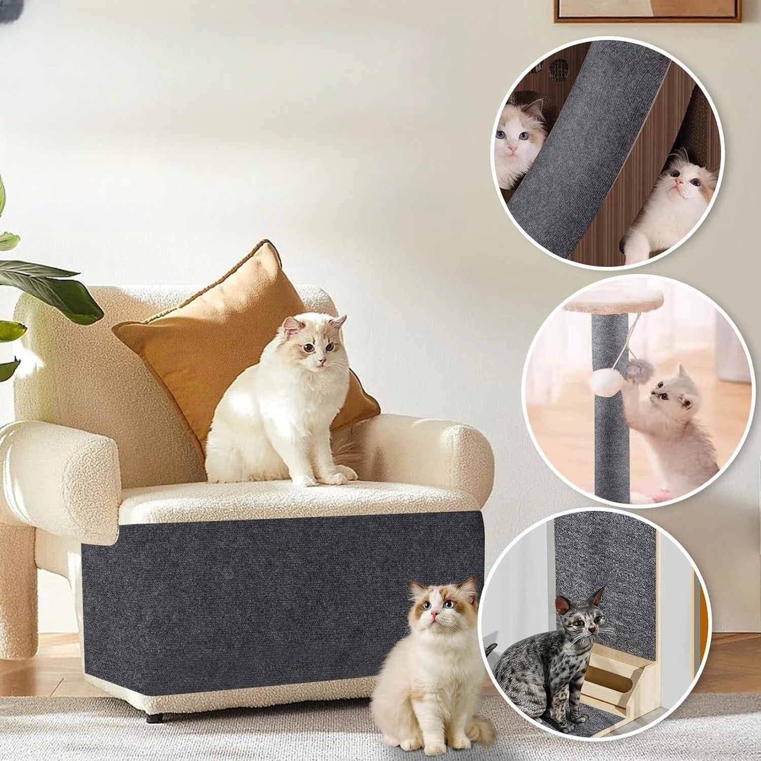 Durable Cat Scratcher Protective Cover Panels - Fesara