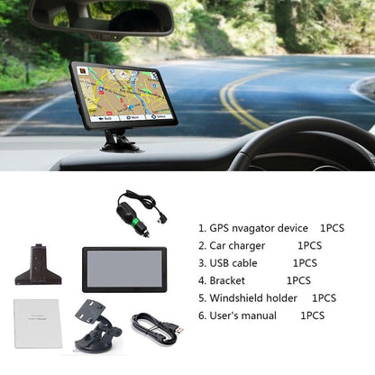 Easy Use 7 Inch GPS Navigator with Free Lifetime Maps