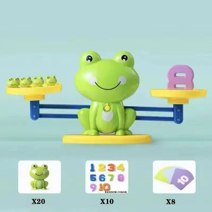 Colorful Learning Frog Math Balance Game