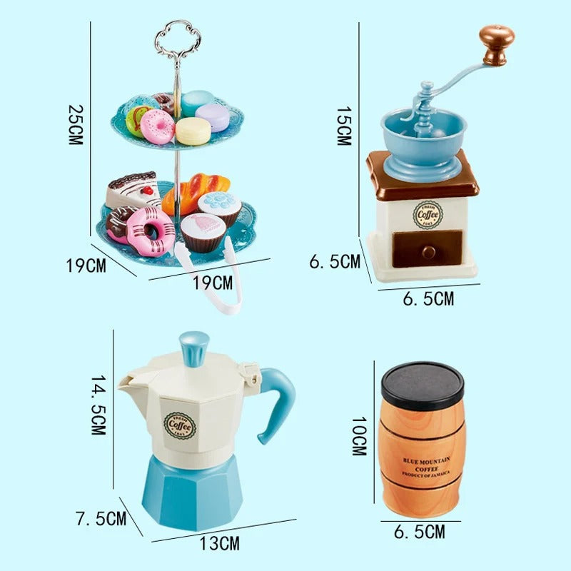 Kids Play Kitchen Set with Cooking Stove and Spray Hob