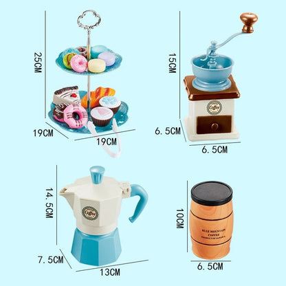 Kids Play Kitchen Set with Cooking Stove and Spray Hob