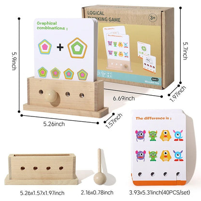 Fun Wooden Puzzle Toy for Kids Learning Development