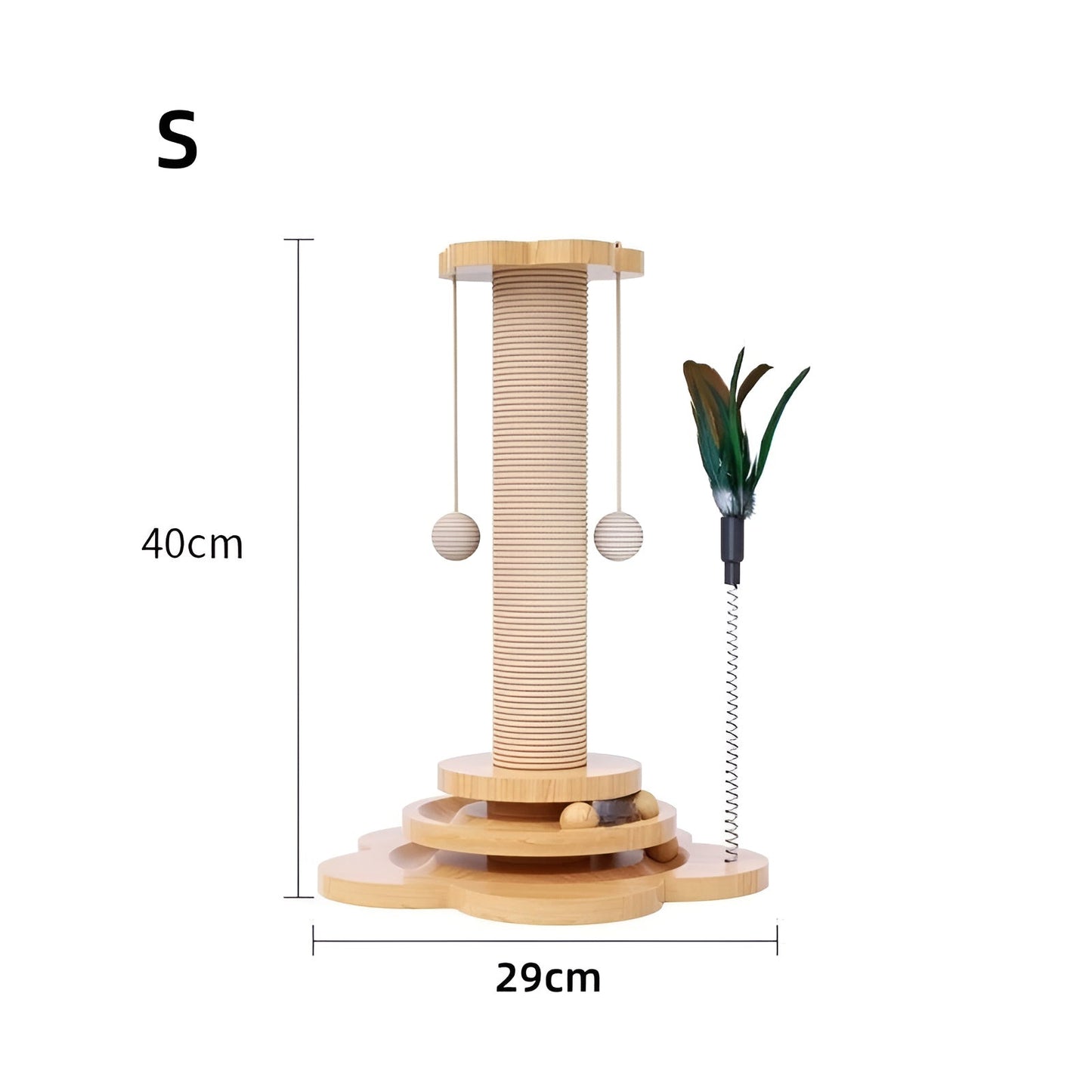 Fun Wooden Cat Toy for Active Play - Fesara