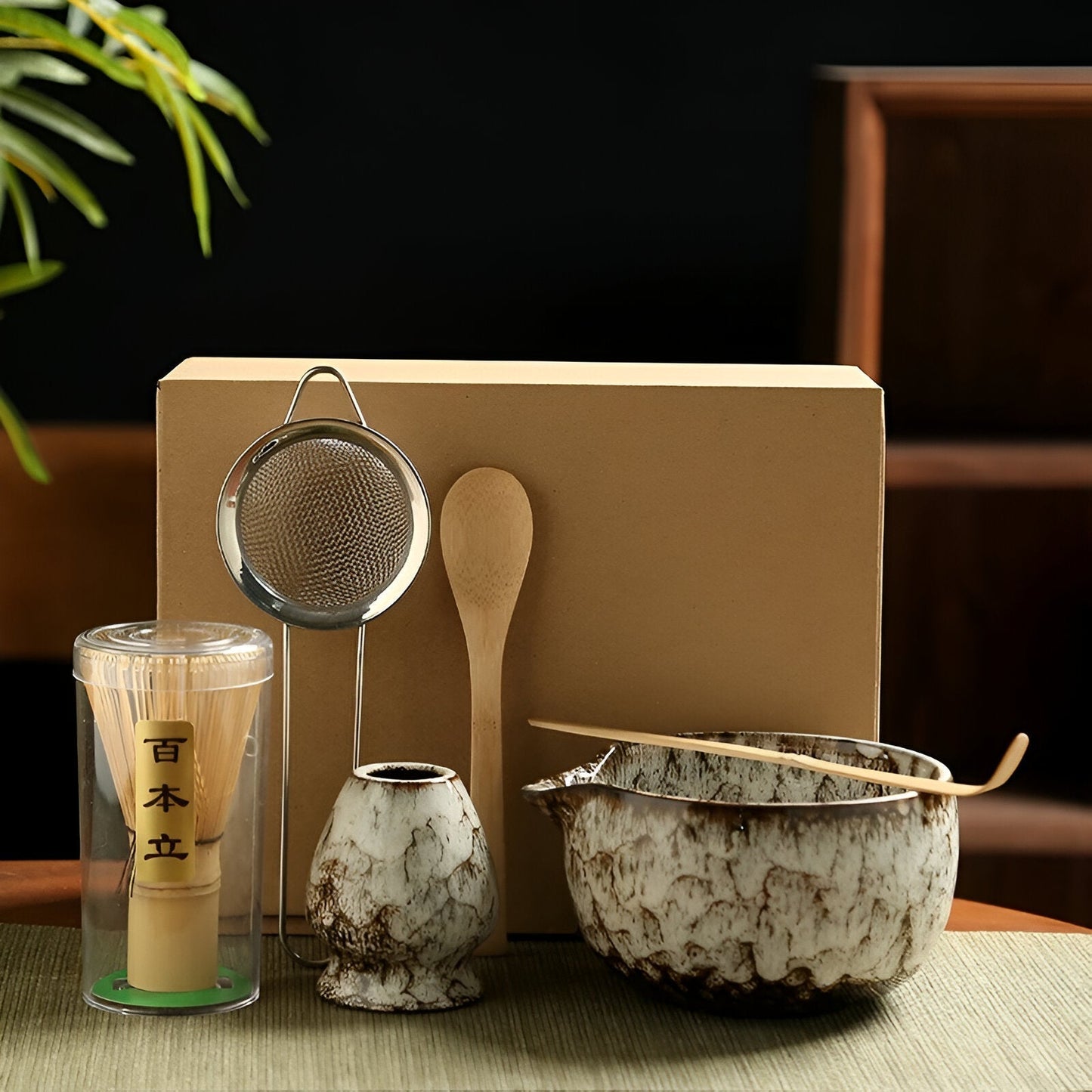 Japanese Matcha Tea Gift Set - 6 Piece Ceramic Kit - Fesara
