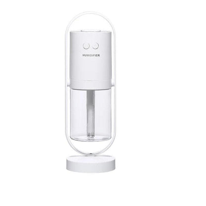 Circular LED Bedside Lamp with USB Charger