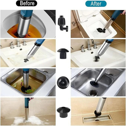 Easy Use Toilet Plunger and Drain Cleaner
