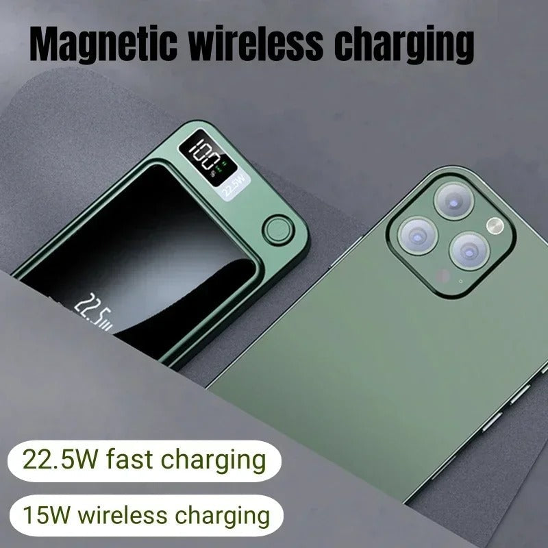 Quick Charge Wireless Portable Power Bank with Fast Charging