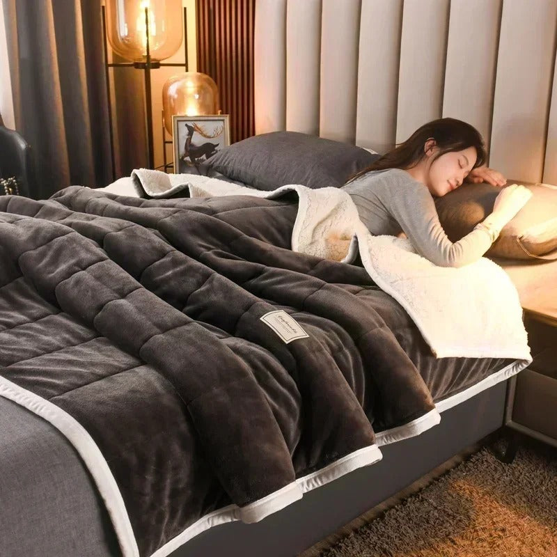 Cozy Plush Throw Blanket for Winter Nights