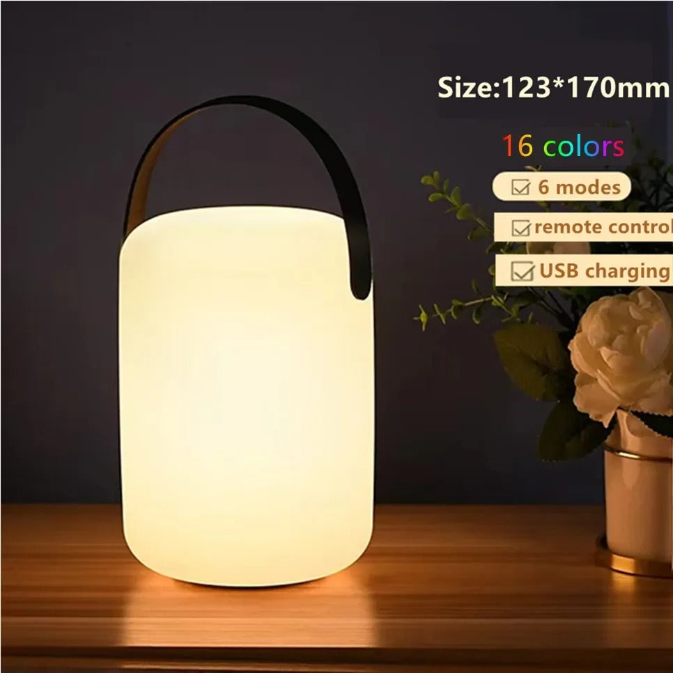 Wireless Outdoor Rechargeable Table Lamp with Remote