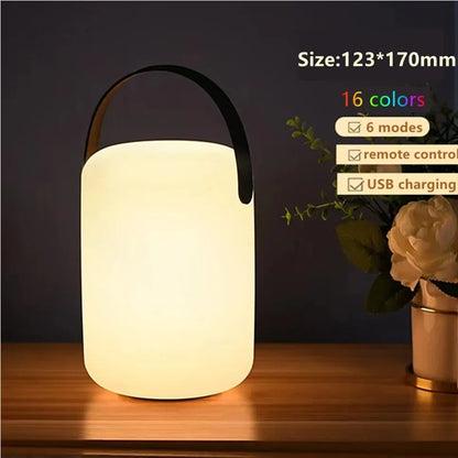 Wireless Outdoor Rechargeable Table Lamp with Remote